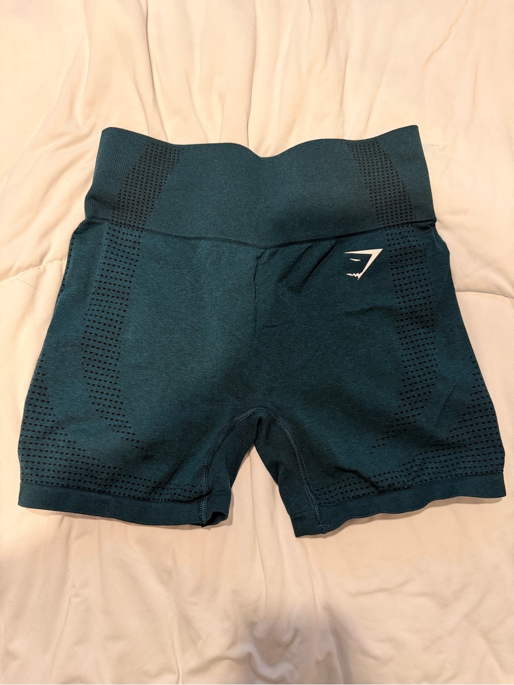 Gymshark Women's High-Waist Seamless Bike Shorts - Teal Green